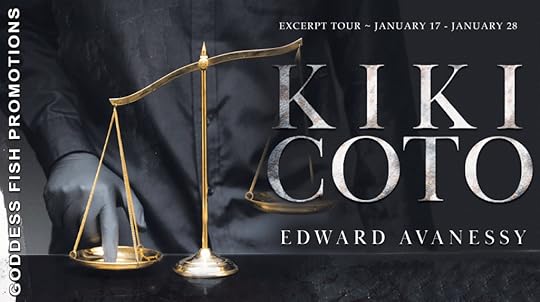 Goddess Fish book tour banner for Kiki Coto