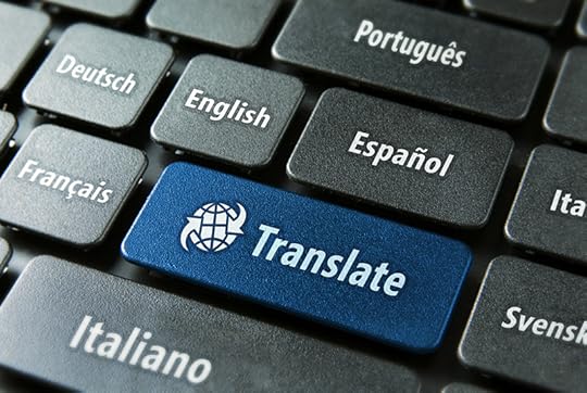 Look beneath the surface of a child's behavior. Picture of a dark gray computer-type keyboard with the names of different languages on each key. The focus is on a larger blue button that has the word Translate written on it.