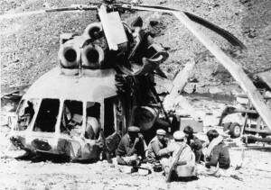 Islamists down Mi-8 in Afghanistan, 1988.