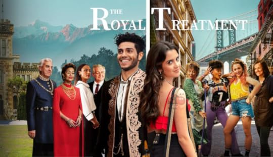 The Royal Treatment promo image featuring Disney's Mena Massoud as the prince and Laura Marano as the love interest