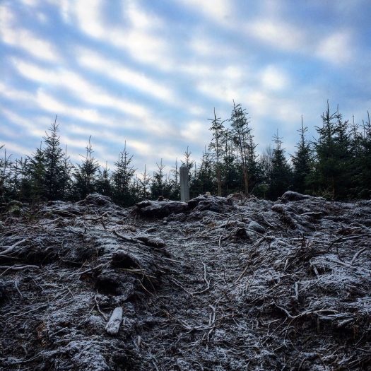 Frosty hill leading up to the Witch Stone. Ailish Sinclair | Writer 