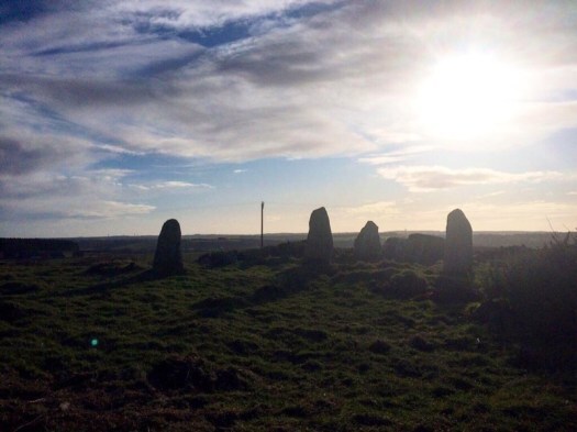 Aikey Brae stone circle ahead!