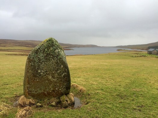 standing stone at Finlaggan, Islay