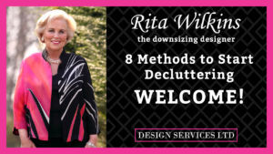 Thumbnail image for the welcome video of Rita's decluttering course