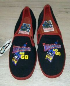 This image has an empty alt attribute; its file name is thunderbirs-slippers.jpg