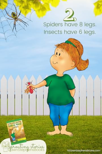 Dawn Stephens Books uses Little Miss Muffet to teach children about insects and spiders