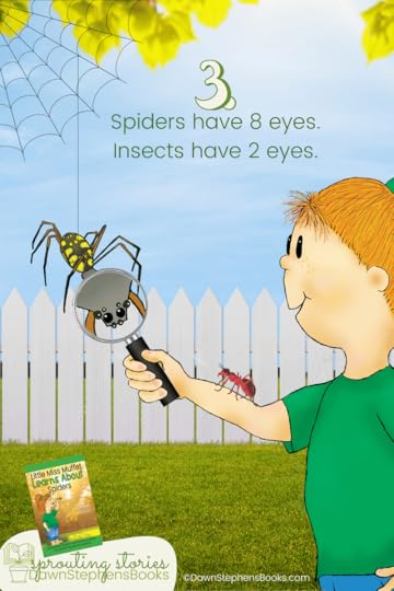 Little Miss Muffet discovers that spiders can have 8 eyes