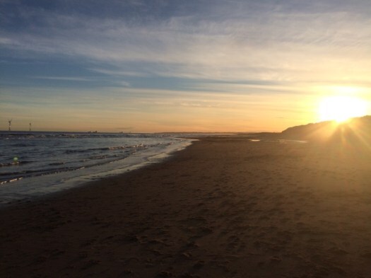 Balmedie Beach at midwinter