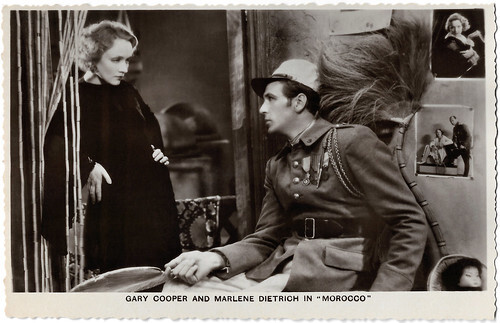 Marlene Dietrich and Gary Cooper in Morocco (1930)