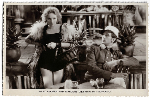 Marlene Dietrich and Gary Cooper in Morocco (1930)