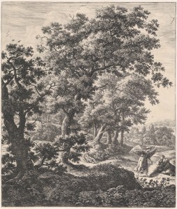 An angel directing Hagar in the wilderness
