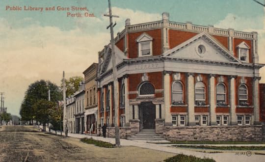 Perth library post card