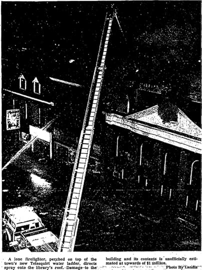 Perth library fire fighting