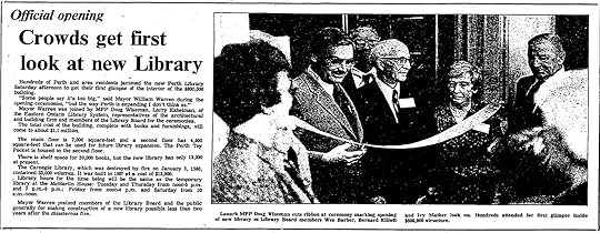 Perth library official opening