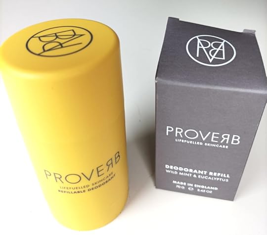 Proverb refillable deodorant sustainable packaging