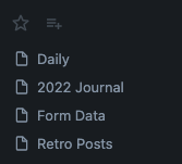 Some starred notes