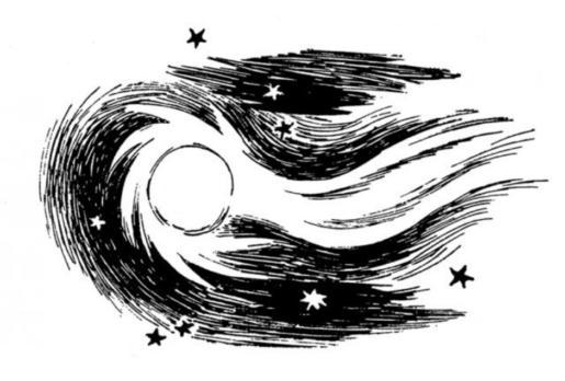 Comet illustration by Tove Jansson