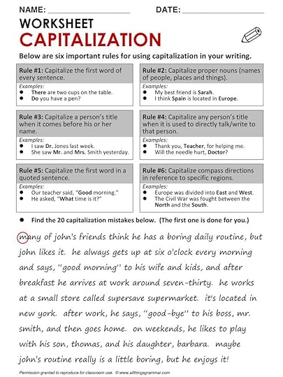 english grammar capitalization wwwallthingsgrammarcom
