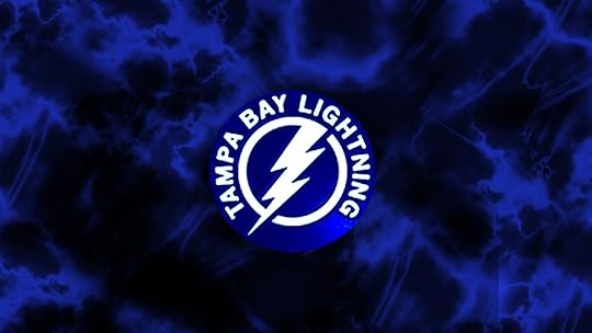 Tampa bay lightning logo machine embroidery design. Logo Of Tampa Bay Lightning With Blue And Black Background