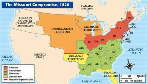 The Missouri Compromise of 1820 - History
