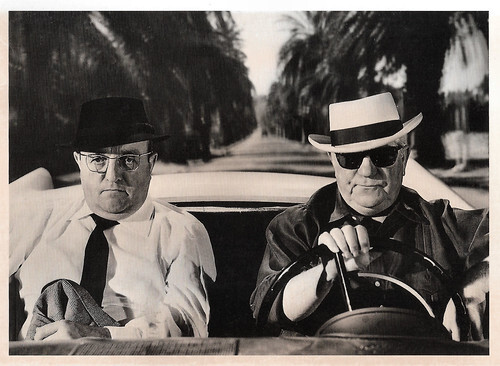 Bernard Blier and Jean Gabin in Le cave se rebiffe (1961)