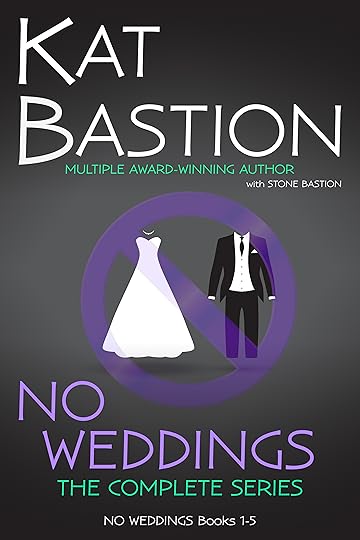 NO WEDDINGS The Complete Series cover with purple null symbol on gray background