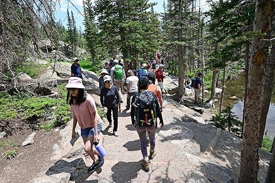 Expect crowded trails in RMNP in the summer - overtourism is evident on many top trails