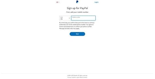 inspiring signup page examples paypal