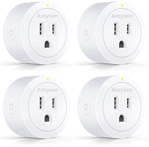 Smart Plug Amysen - A Certified & Alexa, Echo & Google Home – Only WiFi 2.4G (4- Pack)