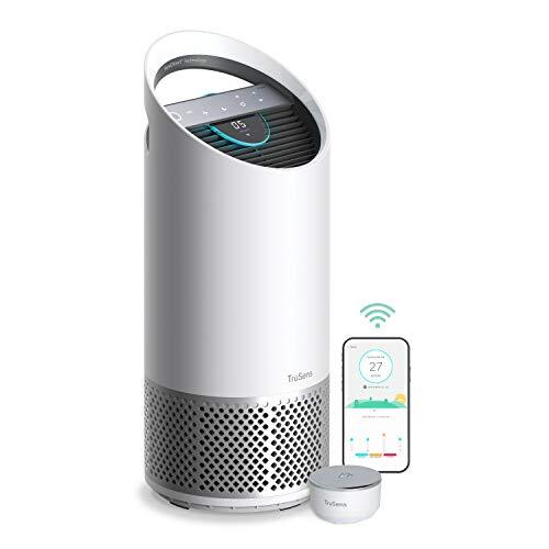 TruSens Smart Wi-Fi Air Purifier | UV-C Light + HEPA Filtration | Medium | SensorPod™ Air Quality Monitor | Auto, Sleep, & Turbo Mode | Touch Control | Portable Handle | 668 sq. ft | Works with Alexa