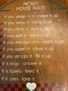 An image of Rita's Moms House Rules for Decluttering Home