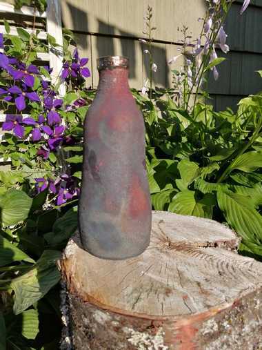 Raku Vase Ogopogo