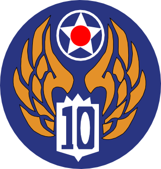 Patch of the US Tenth Air Force, WWII