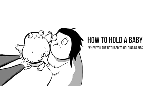 How to hold a baby when you are not used to holding babies