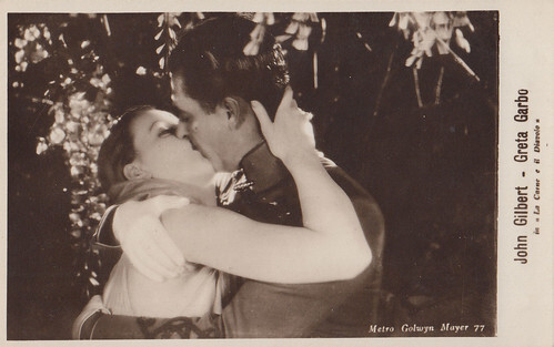 Greta Garbo and John Gilbert in Flesh and the Devil (1926)