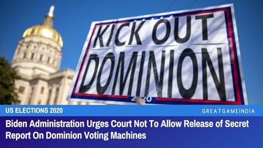 Biden Administration Urges Court Not To Allow Release of Secret Report On Dominion Voting Machines