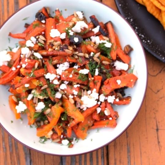 Roasted Carrot and Date Salad with Feta