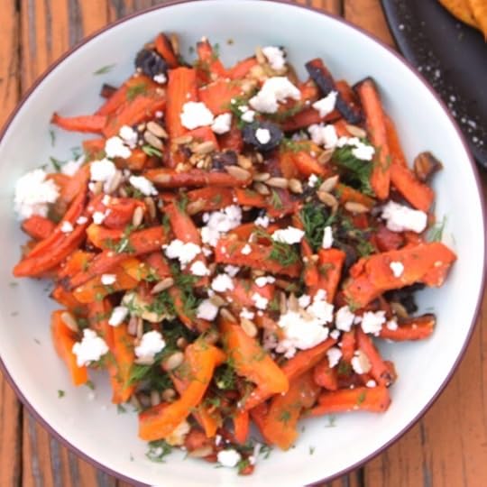 Roasted Carrot and Date Salad with Feta