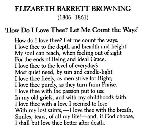 Elizabeth Barrett Browning | Poems, Love poems, Poetry