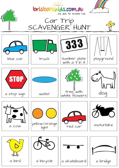 car scavenger hunts and bingo games brisbane kids