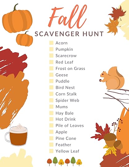 printable fall themed scavenger hunt for kids mama cheaps