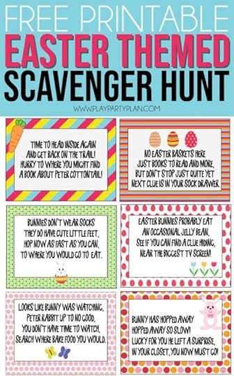 free printable easter scavenger hunt easter scavenger