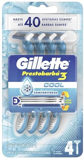 Gillette Máquinas Para Afeitar Desechables Prestobarba3 Cool 4 Unidades