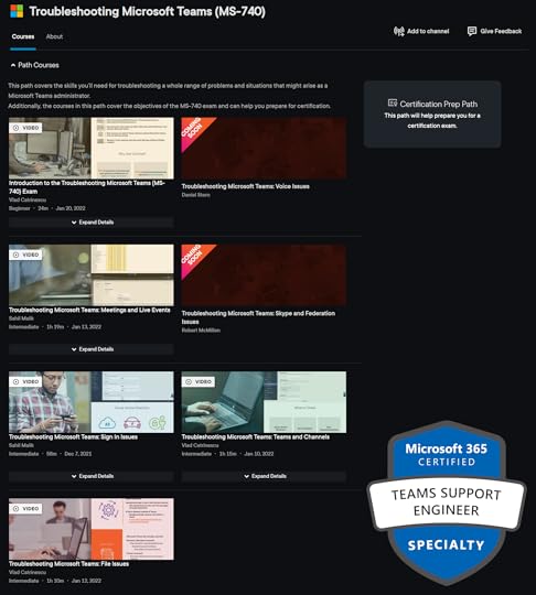 MS-740 Path on Pluralsight