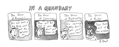 Toss them out the window! by Roz Chast