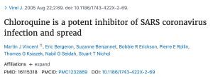 Chloroquine-Potent-Inhibitor-SARS-Coronavirus-study