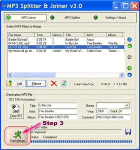 merge mp3s