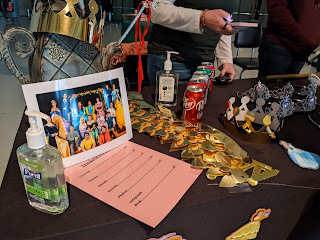 Cast photo and info booth