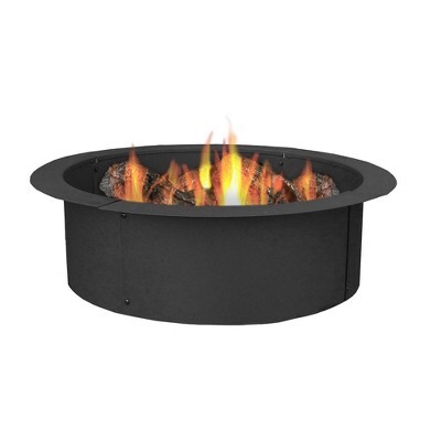 Shop hgtv.com's top chiminea picks from amazon, walmart, wayfair and more. Sunnydaze Outdoor Heavy Duty Steel Portable Above Ground Or In Ground Round Fire Pit Liner Ring 27 Black Target