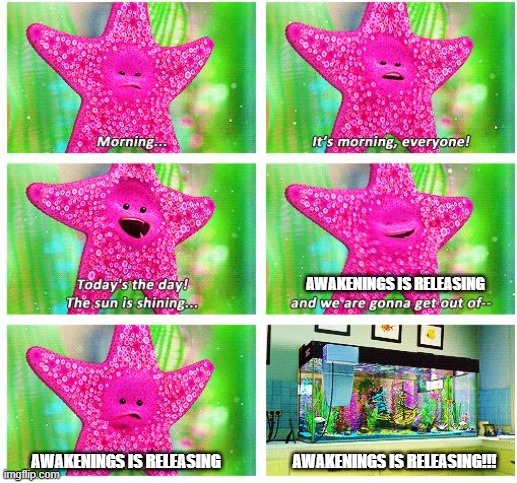 Peach the sea star from Finding Nemo says,